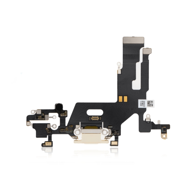 Charging Port Flex Cable Compatible For iPhone 11 (Premium) (White)